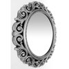 Infinity Instruments Antique Silver Wall Mirror - 22.5" Round weathered antique silver finish 20001AS-MR